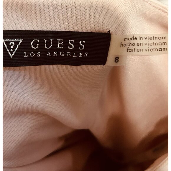 Guess Womens Mini Dress Size 8 Illusion Mesh Y2K Party Cocktail Fit & Flare - Picture 14 of 15